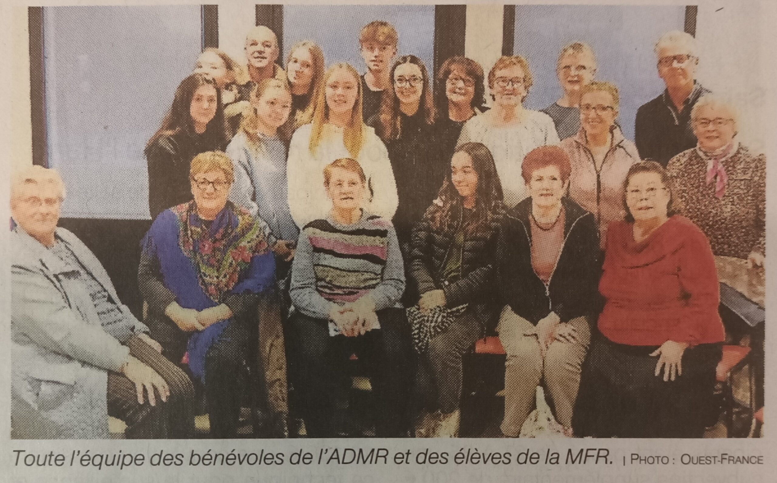 Participation des jeunes de 2nde Bac Pro SAPAT de la MFR à une action